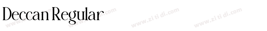 Deccan Regular字体转换